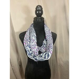 Unbranded Women Animal Print‎ Infinity Scarf Leopard Zebra Grey Pink Navy Blue